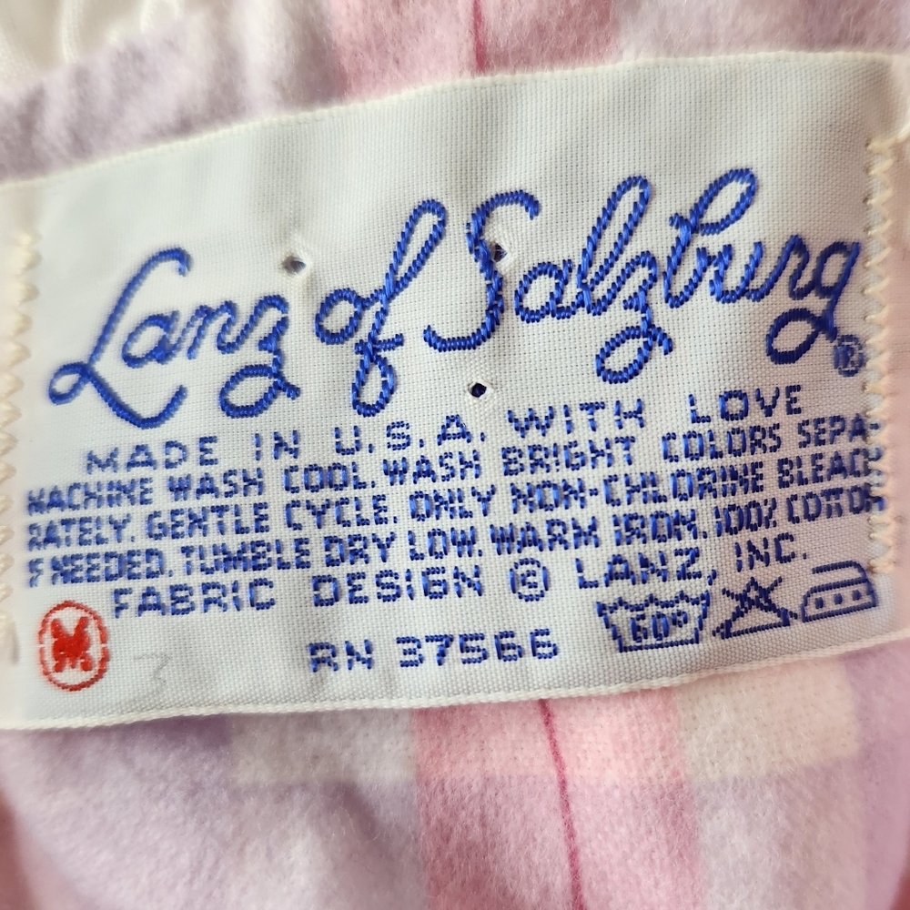 Lanz Of Salzburg Long Flannel Pajamas Size Medium - Picture 7 of 7